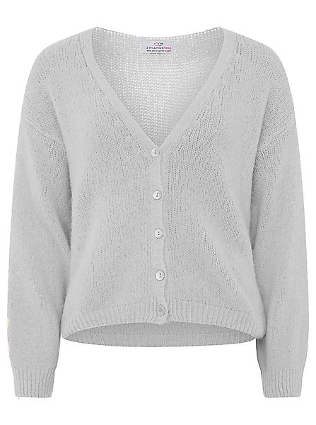 Zwillingsherz Strickjacke "Uni" One Size, Langarm, günstig online kaufen