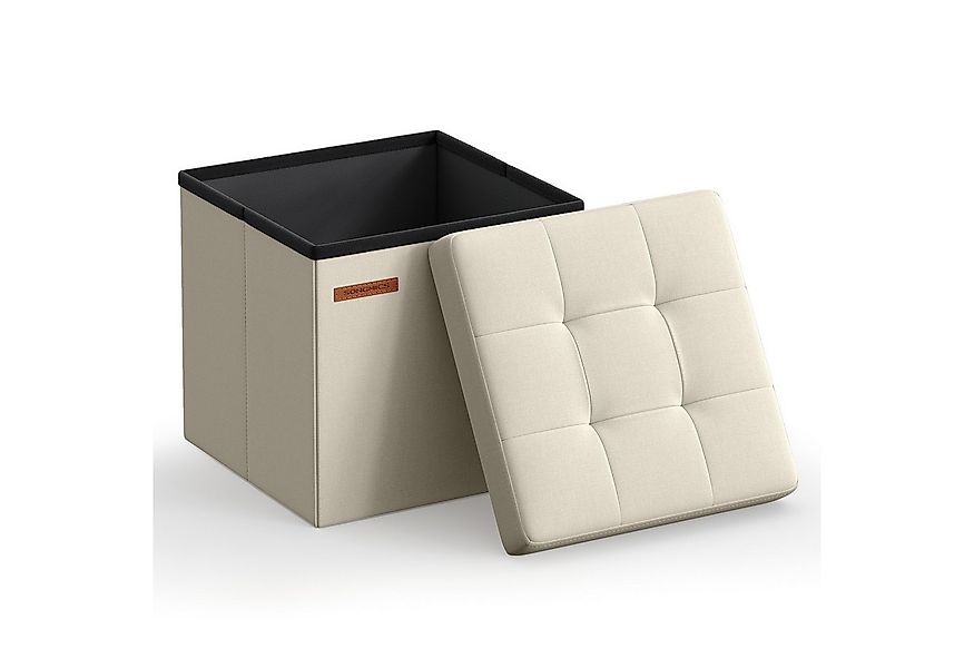 SONGMICS Sitzhocker (1 St), mit Stauraum faltbarer Hocker Sitzwürfel 30x30x günstig online kaufen