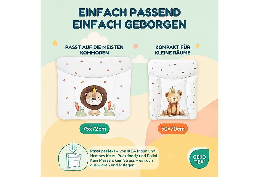 CEBA BABY Wickelauflage Weiche Baby Wickelunterlage 75 x 72 cm / 85 cm x 75 günstig online kaufen