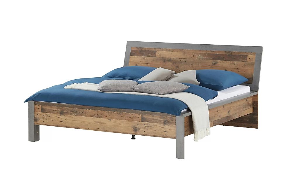 Doppelbett - holzfarben - 197 cm - 101 cm - 221 cm - Betten > Bettgestelle günstig online kaufen