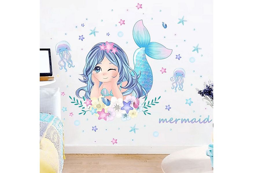 Montegoni Wandtattoo Kinder Wandsticker,Selbstklebende (Wandaufkleber Meerj günstig online kaufen