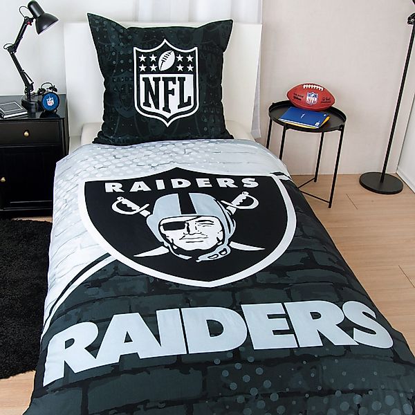 NFL Bettwäsche NFL Raiders, Renforcé, 2 günstig online kaufen
