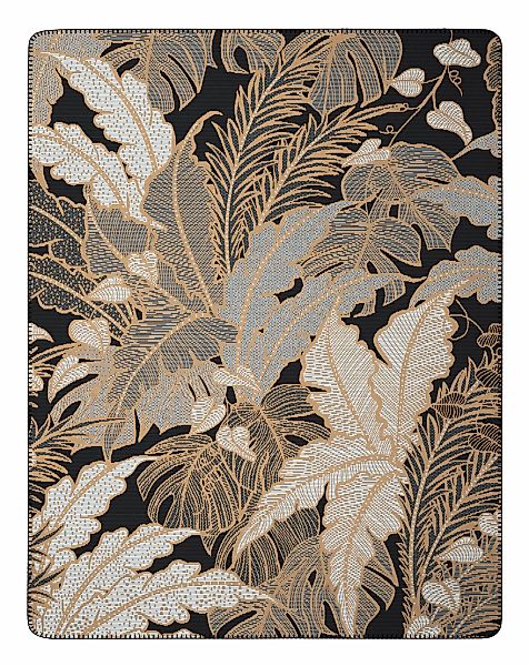 Biederlack Wohndecke "Leavy Luxe mit geketteltem Zierstich" Made in Germany günstig online kaufen