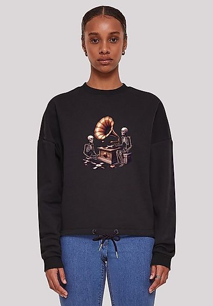 F4NT4STIC Sweatshirt "Gothic Skeleton Vintage Plattenspieler", Premium Qual günstig online kaufen