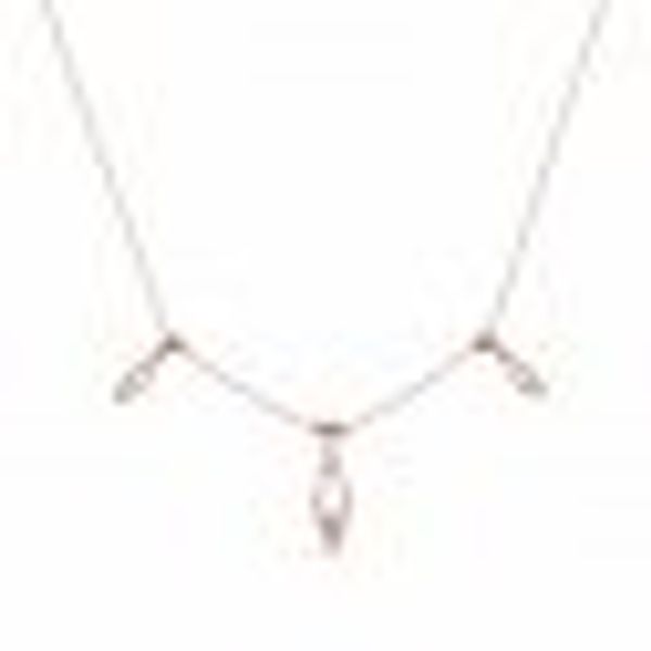 Anhänger mit Kette 925/- Sterling Silber rosévergoldet Pure Geometrie Silbe günstig online kaufen