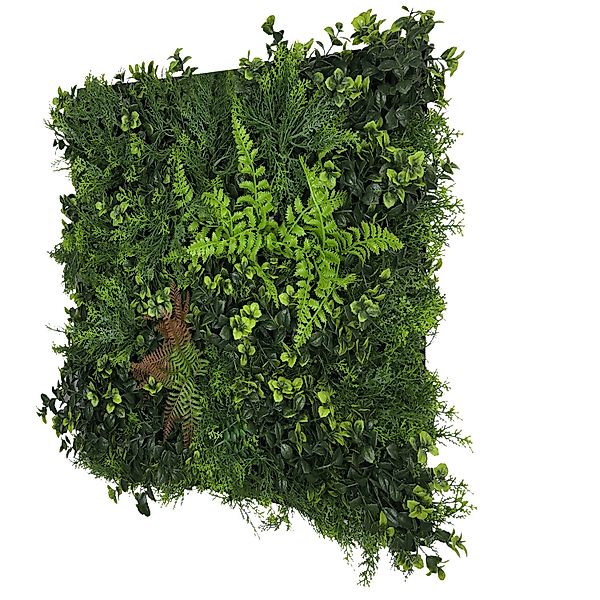 Jangal Wandpaneel Modular Wall Cascade Mixed Flora 52 cm x 52 cm Grün günstig online kaufen