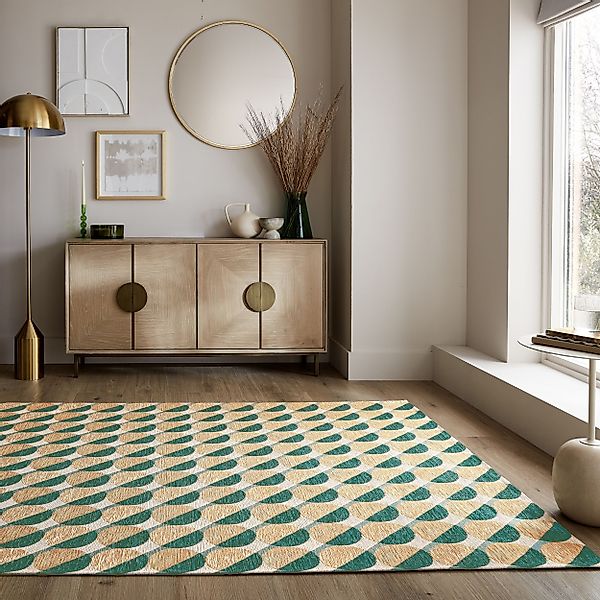 FLAIR RUGS Teppich "Carlos Geo" rechteckig 1 mm Höhe fußbodenheizungsgeeign günstig online kaufen