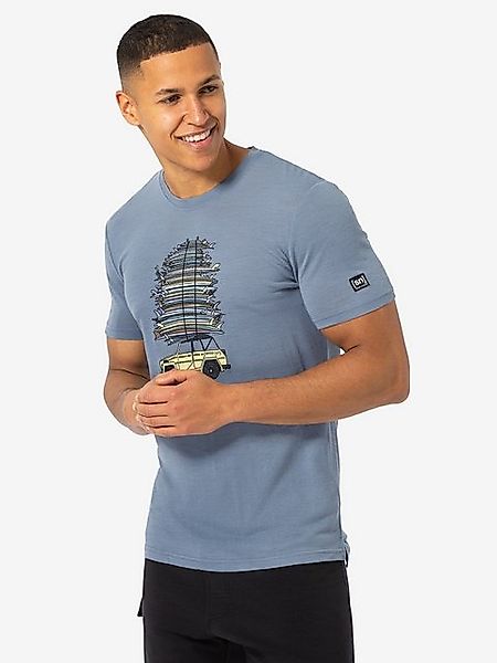 SUPER.NATURAL Print-Shirt für Herren, Merino SURF TRIP TEE Holiday Mood, at günstig online kaufen