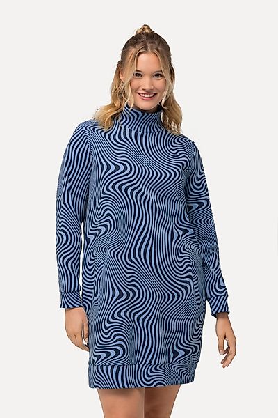 Ulla Popken Nachthemd Loungewear-Kleid Sterne Stehkragen günstig online kaufen