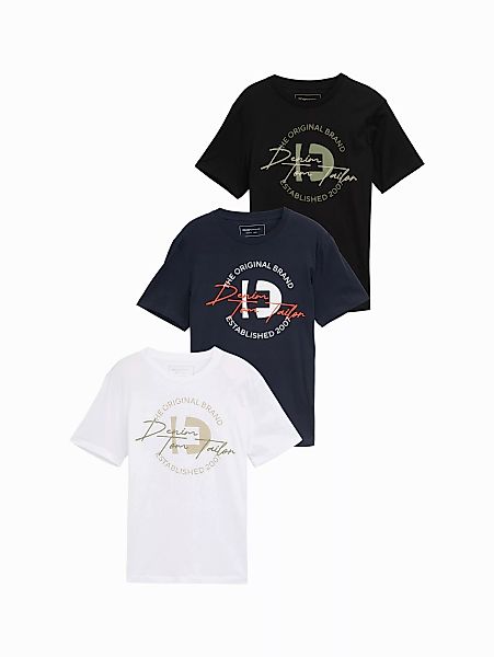 TOM TAILOR Denim T-Shirt (Packung, 3-tlg) günstig online kaufen