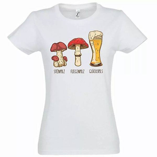Youth Designz T-Shirt Glückspils Damen T-Shirt mit trendigem Frontprint günstig online kaufen
