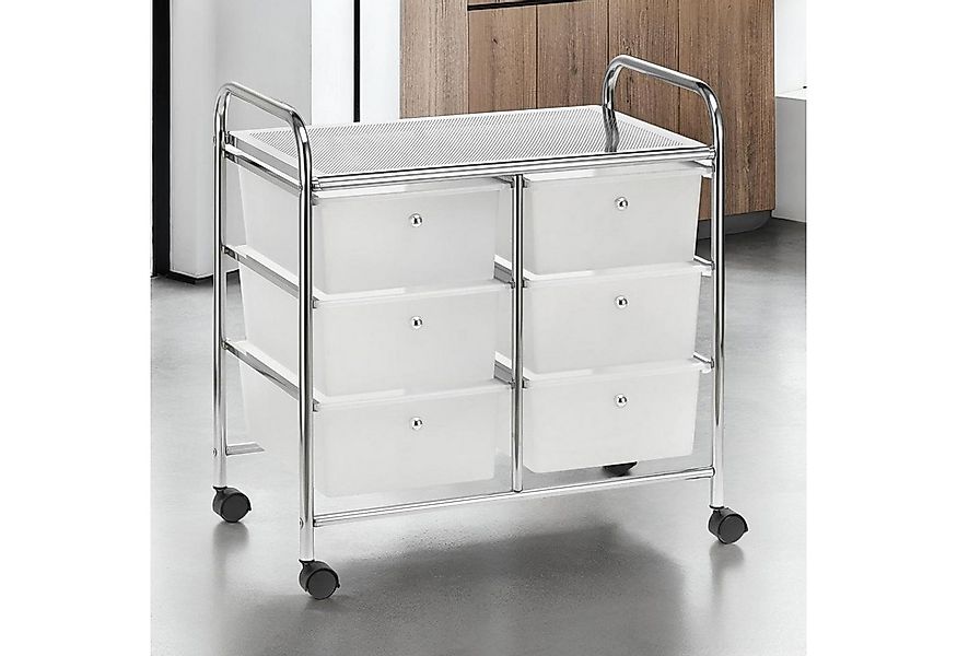 IDIMEX Beistellwagen GINA, Badrollwagen 6 Schubladen und Ablage Kosmetik Au günstig online kaufen