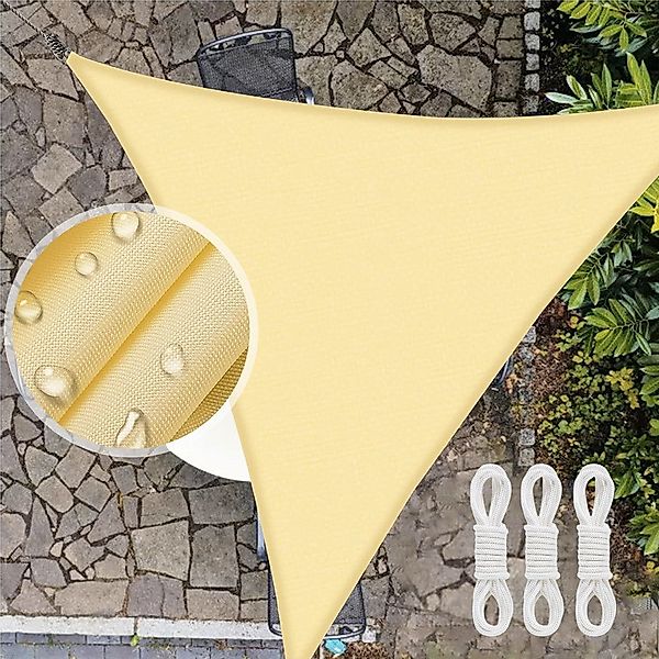Jibenhome Sonnensegel Dreieck 2x2x2m Wasserdicht Sonnenschutz günstig online kaufen