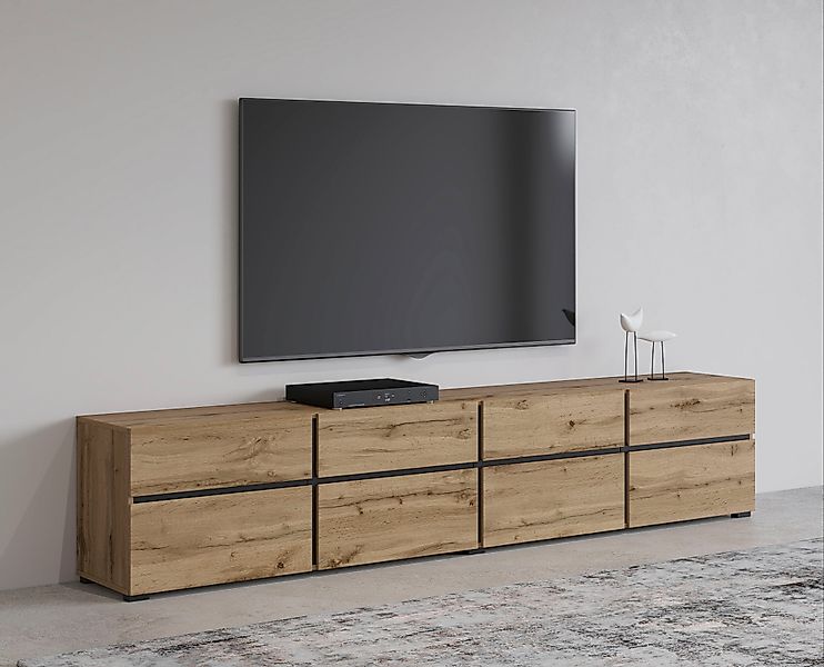 INOSIGN Lowboard Cross, moderne grifflose TV-Kommode,4 günstig online kaufen
