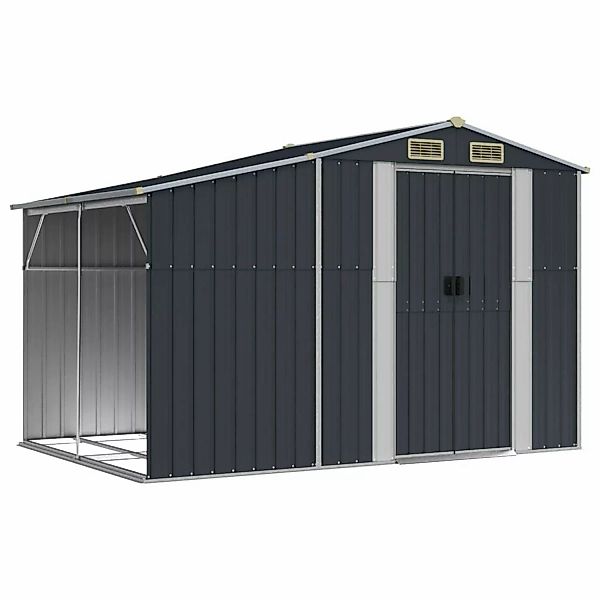 vidaXL Gerätehaus Anthrazit 277x192,5x179 cm Verzinkter Stahl 1847611 günstig online kaufen