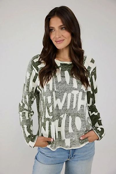 Lieblingsstück Strickpullover Damen Pullover Langarm mit All-Over Print (1- günstig online kaufen