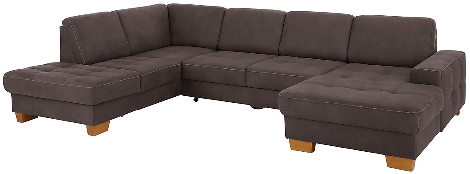 Home affaire Wohnlandschaft "Puccini U-Form" mit Federkern, Sitztiefenverst günstig online kaufen