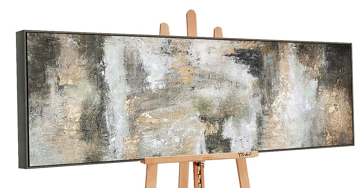 YS-Art Gemälde Schwerelosigkeit II, gerahmtes Leinwandbild, Abstraktion in günstig online kaufen