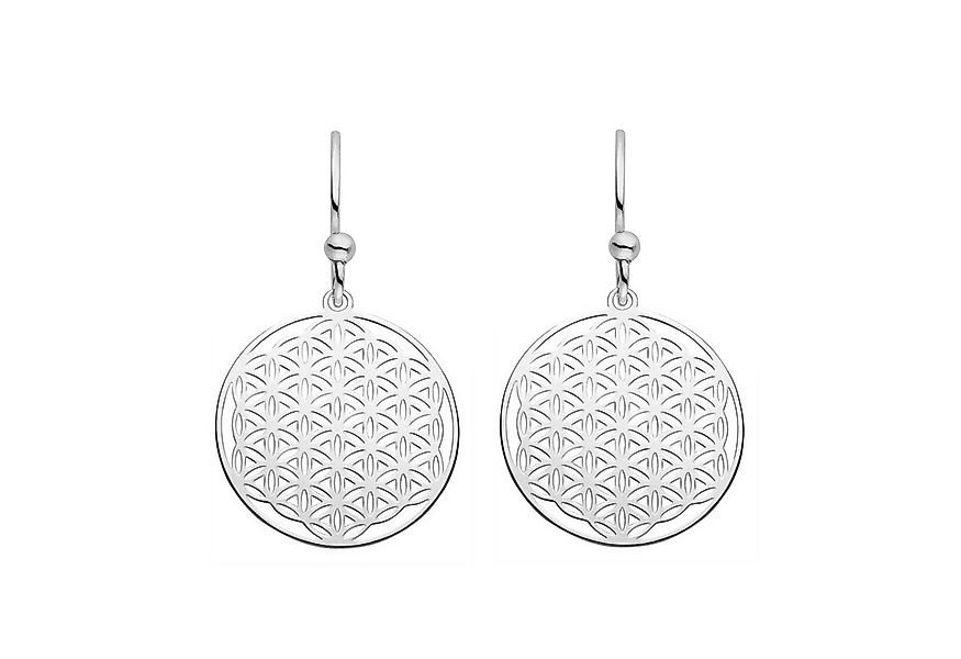 SCHOSCHON Paar Ohrhaken Ohrringe Blume des Lebens 925 Silber ø 20 mm classi günstig online kaufen