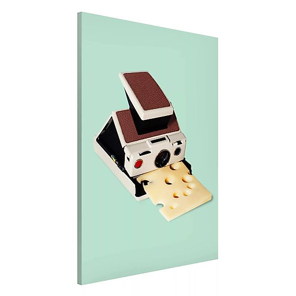 Magnettafel Küche - Hochformat 2:3 Kamera mit Käse günstig online kaufen