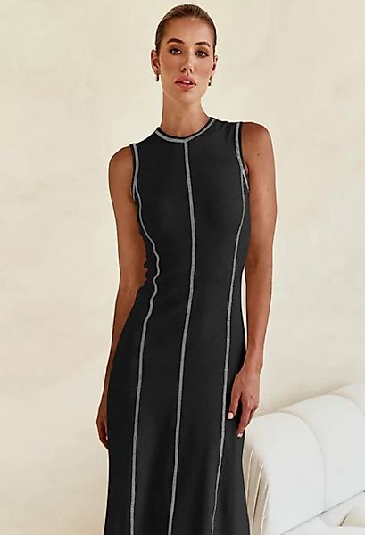 SEGUEN Sommerkleid Sommer Temperament Line Clash Kleid (Taillenbetontes, är günstig online kaufen