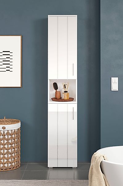 welltime Hochschrank "Prag", (1 St.), Hochschrank mit 2 Türen & 1 Fach - (B günstig online kaufen