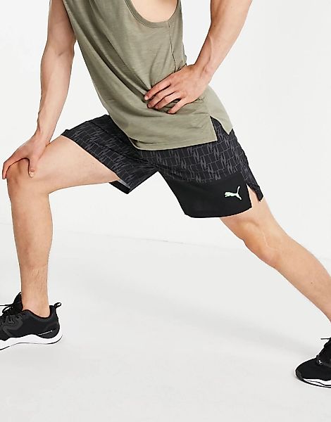 Puma – AOP – Shorts in Schwarz günstig online kaufen