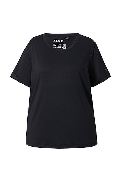 Ulla Popken T-Shirt Funktions-Shirt LSF 50+ Rundhals Halbarm recycelt günstig online kaufen