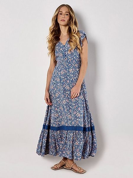 Apricot Maxikleid Ditsy Cluster Crochet Maxi Dress mit bestickter Bordüre günstig online kaufen