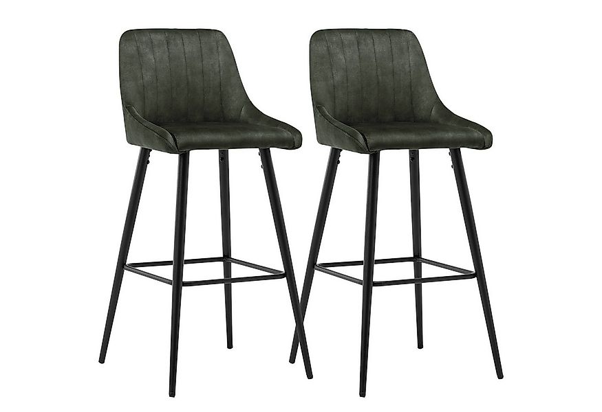 Duhome Barhocker 5162, 2er Set Bezug aus Samtstoff im Vintage Design günstig online kaufen