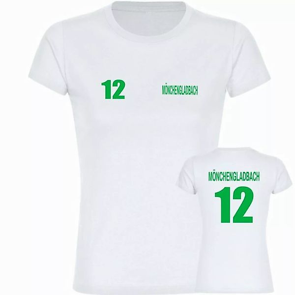 multifanshop T-Shirt Damen Mönchengladbach - Trikot Nummer 12 - Frauen günstig online kaufen