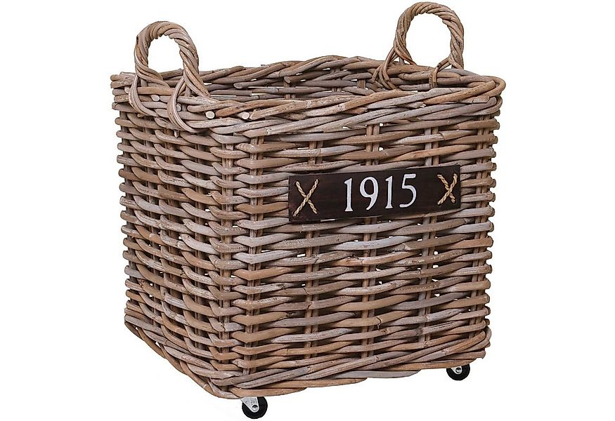 VIVANNO Kaminholzkorb Rattan RODAR Kasten - Natur Geflochten (1 St), 50x50x günstig online kaufen