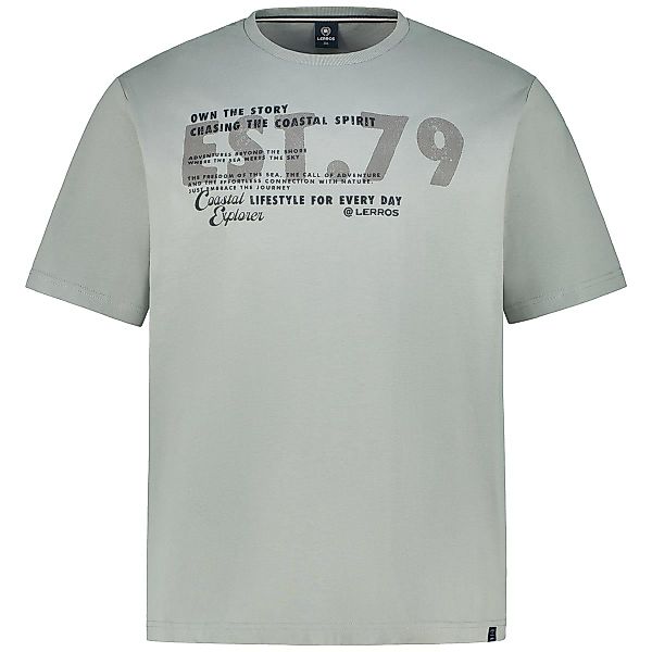 Lerros T-Shirt mit Motiv-Print Farbe grau Größe: 3XL günstig online kaufen