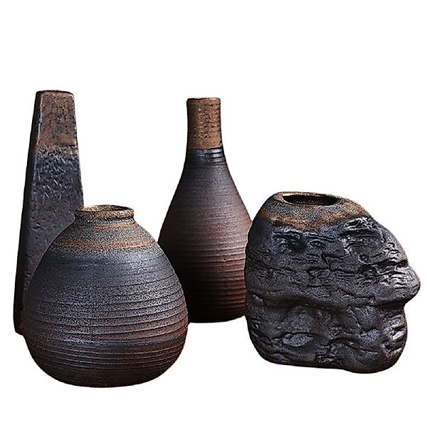 RAIKOU Dekovase Tonvase Blumenvase, Zimmerdekoration Amphore, günstig online kaufen