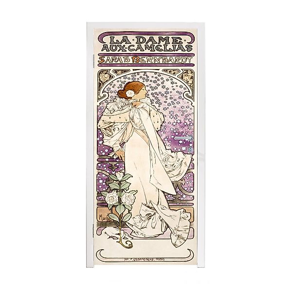 MuchoWow Türtapete Frau - Jugendstil - günstig online kaufen