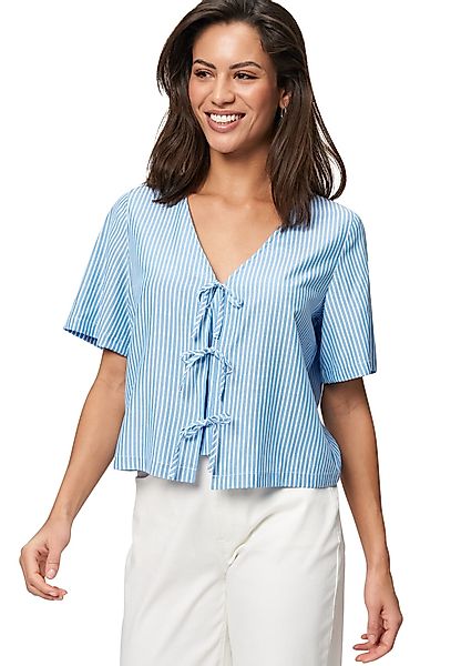 Zero Kurzarmbluse zero Damen Kurzarmbluse Bindedetail günstig online kaufen