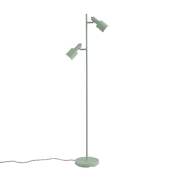 Qazqa Stehlampe Stijn, ohne Leuchtmittel, E27, Grün, Modern, Metall, 2-flam günstig online kaufen