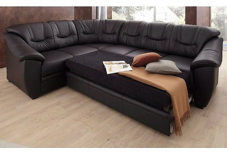sit&more Ecksofa »Savona L-Form«, wahlweise mit Bettfunktion, inklusive Fed günstig online kaufen