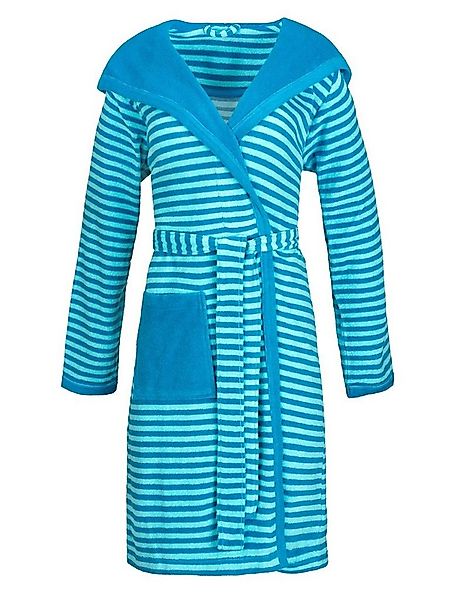 Esprit Damenbademantel Damen Bademantel mit Kapuze STRIPED HOODY, Baumwolle günstig online kaufen