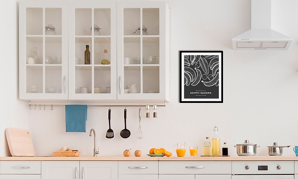queence Bild »Exotic Banana«, Obst-Obst Bilder-Essen-Lebensmittel-Kunst-Sch günstig online kaufen
