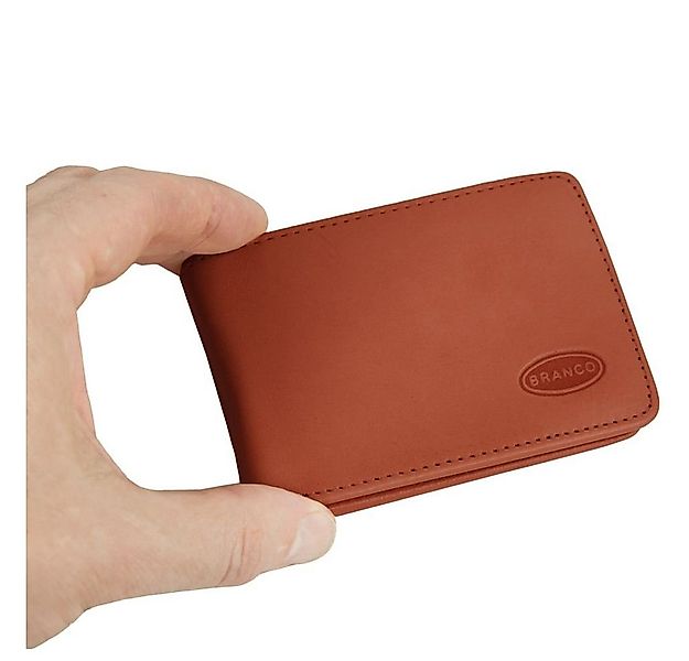 BRANCO Mini Geldbörse Kleine Geldbörse / Mini Portemonnaie Leder, Natur-Bei günstig online kaufen