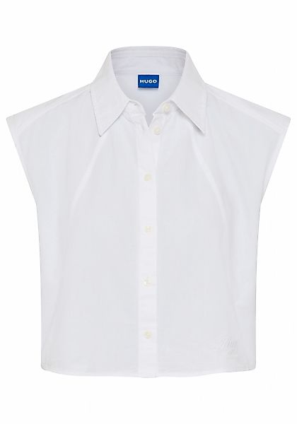 HUGO Blue Hemdbluse "Estate" in verkürzter Länge, ärmellos günstig online kaufen
