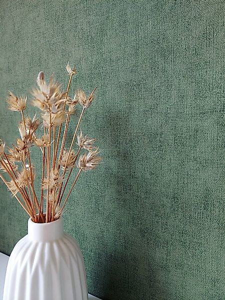 Newroom Vliestapete, Grün Tapete Uni Einfarbig - Unitapete Betontapete Dunk günstig online kaufen