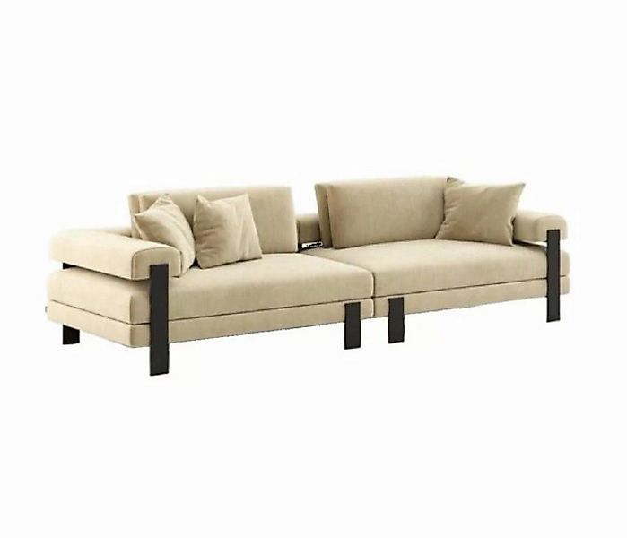 JVmoebel 2-Sitzer Designer Sofa 2 Sitzer Modern Polster Beige Sofas Designs günstig online kaufen