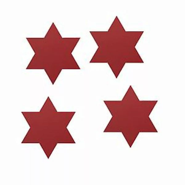 Glas-Set 'Star' 4er-Set rot günstig online kaufen