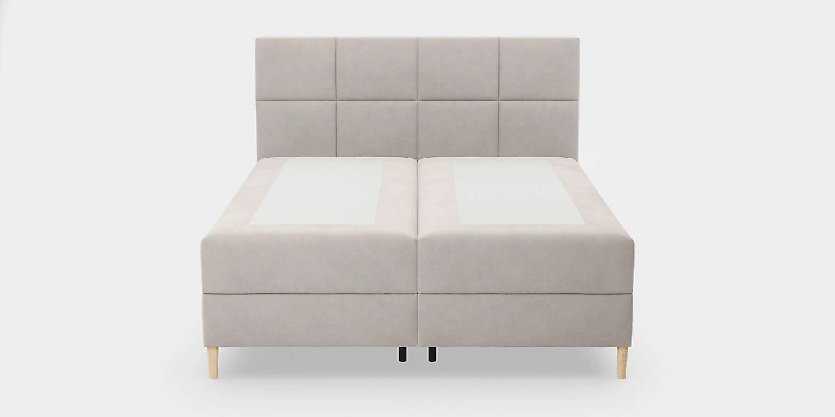 NADUVI Collection | Boxspring Quadro Samt mit Stauraum 160 x 200 cm günstig online kaufen