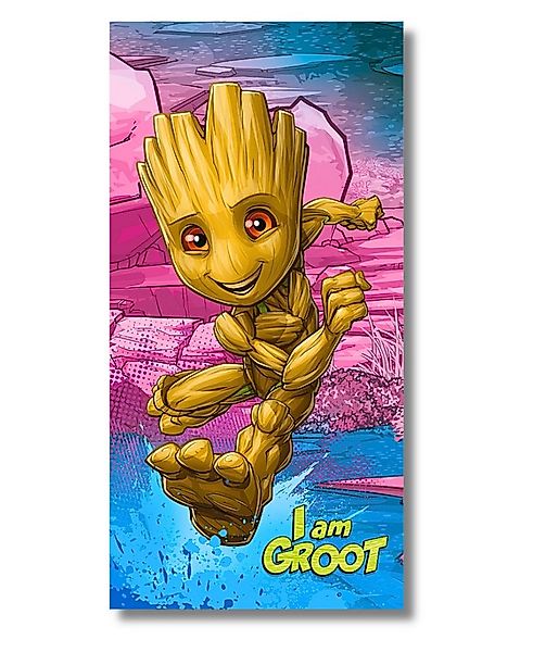 MARVEL Badetuch Groot - Guardians of the Galaxy, Baumwolle, Jungen Strandtu günstig online kaufen