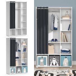 Vicco Kleiderschrank Luigi, Weiß, 105.8 x günstig online kaufen