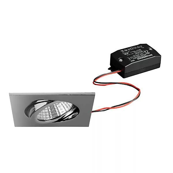 Brumberg LED-Einbaustrahlerset, schaltbar, chrom, quadratisch - 38365023 günstig online kaufen