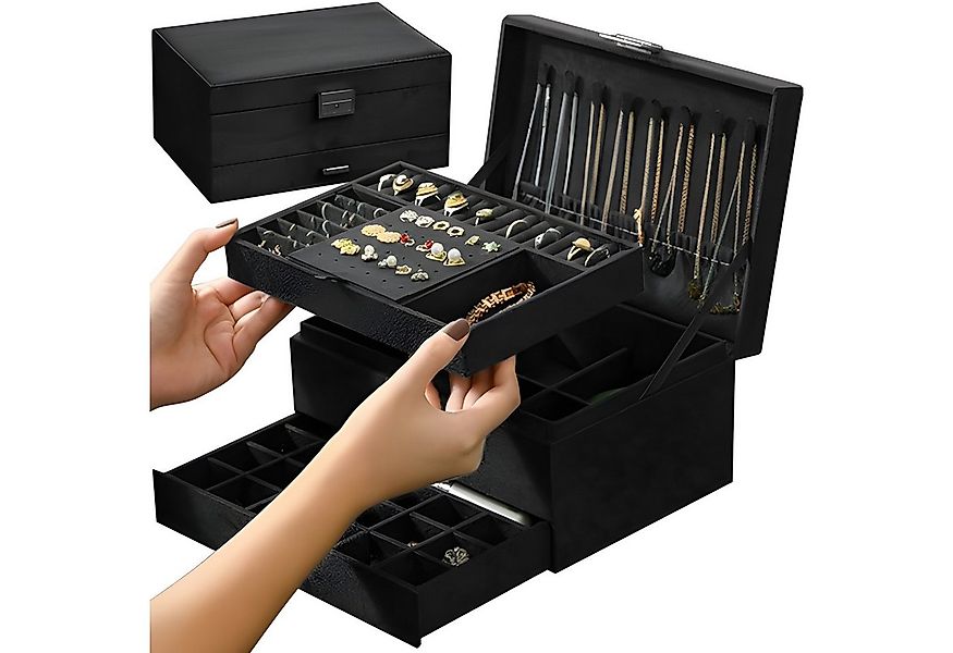 soulima Schmuckkasten Schmuckschatulle Schmuckbox Etui (2 St) günstig online kaufen